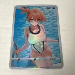 Misty Full Art Goddess Story Pokemon Waifu Trading Card Holofoil - Image 1