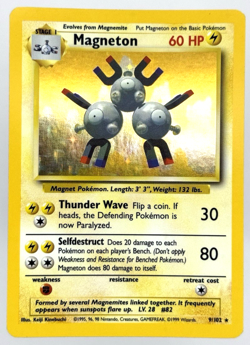 Magneton 9/102 Base Set Holo Rare 1999 WOTC Pokemon Card NM/LP - Image 1