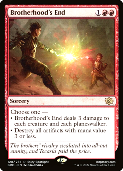 MTG Brotherhood's End 128 Rare Foil The Brothers' War - Image 1
