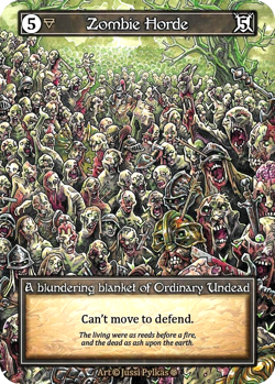 Sorcery: Contested Realm Zombie Horde Ordinary Undead Foil Gothic - Image 1
