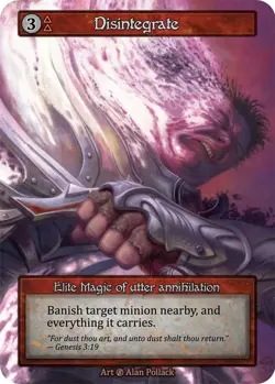 Sorcery: Contested Realm Disintegrate Elite Magic Non-Foil Beta - Image 1