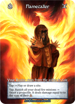 Sorcery: Contested Realm Flamecaller Avatar Foil Beta - Image 1