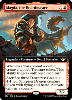 MTG Magda, the Hoardmaster 334 Rare Foil Outlaws of Thunder Junction - Image 1
