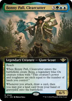 MTG Bonny Pall, Clearcutter 349 Rare Extended Art Outlaws of Thunder Junction - Image 1