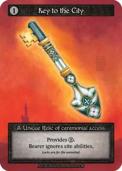Sorcery: Contested Realm Key to the City Unique Relic Non-Foil Gothic - Image 1