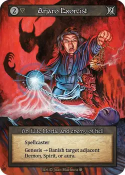 Sorcery: Contested Realm Arjaro Exorcist Elite Mortal Non-Foil Gothic - Image 1
