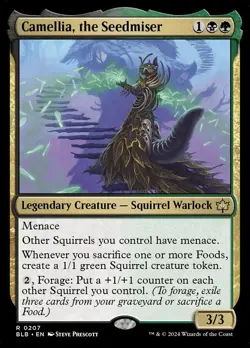 MTG Camellia, the Seedmiser 207 Rare Bloomburrow - Image 1