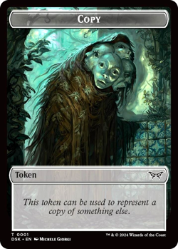 MTG Everywhere Copy 16 Foil Double Sided Token Duskmourn - Image 2