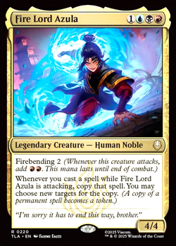 MTG Fire Lord Azula 220 Rare Foil Avatar The Last Airbender - Image 1
