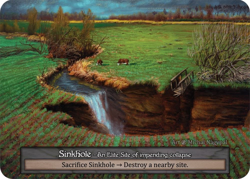 Sorcery: Contested Realm Sinkhole Elite Site Non-Foil Beta - Image 1