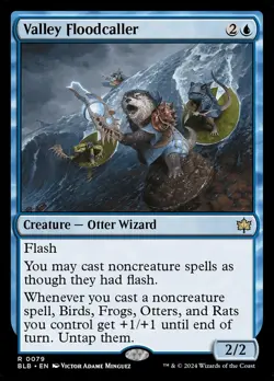 MTG Valley Floodcaller 79 Rare Bloomburrow - Image 1