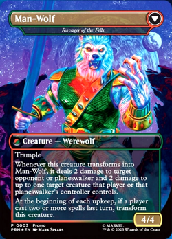 MTG Huntmaster of the Fells 3 Media Promo Borderless Foil Marvel Legends Series - Image 2