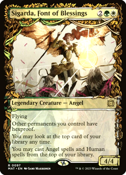 MTG Sigarda, Font of Blessings 97 Rare Foil Showcase March of the Machine - Image 1