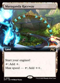MTG Muraganda Raceway 396 Rare Foil Extended Art Land Aetherdrift - Image 1