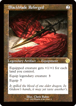 MTG Blackblade Reforged 6 Rare Foil The Brothers' War Retro Artifacts - Image 1