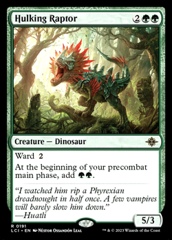 MTG Hulking Raptor 191 Rare Foil The Lost Caverns of Ixalan - Image 1