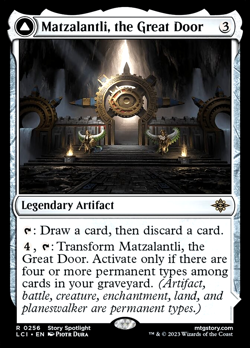 MTG Matzalantli, the Great Door 256 Rare Foil The Lost Caverns of Ixalan - Image 1