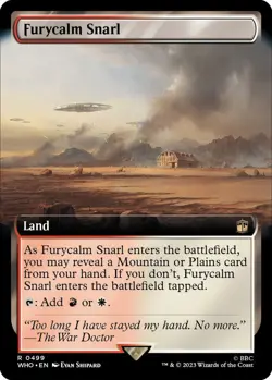 MTG Furycalm Snarl 499 Rare Extended Art Land Doctor Who - Image 1