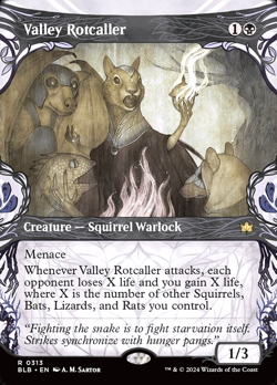 MTG Valley Rotcaller 313 Rare Foil Showcase Bloomburrow - Image 1