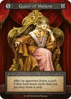 Sorcery: Contested Realm Queen of Midland Unique Mortal Non-Foil Beta - Image 1