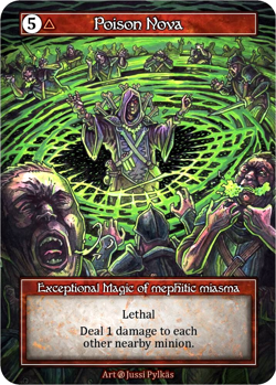 Sorcery: Contested Realm Poison Nova Exceptional Magic Foil Beta - Image 1
