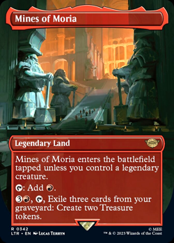 MTG Mines of Moria 342 Rare Foil Borderless The Lord of the Rings - Image 1