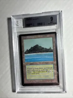 MTG BETA Beta Tropical Island BGS 9 Quad MINT (all Mint subs) 1993 - Image 1