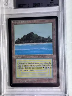MTG BETA Beta Tropical Island BGS 9 Quad MINT (all Mint subs) 1993 - Image 3