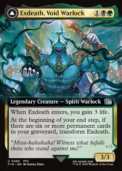 MTG Exdeath, Void Warlock 485 Extended Art Final Fantasy - Image 1