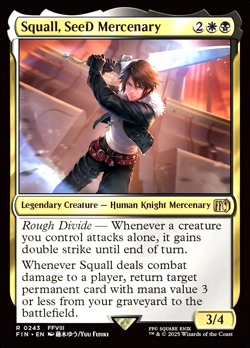 MTG Squall, SeeD Mercenary 243 Rare Foil Final Fantasy - Image 1