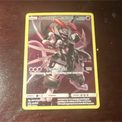 Pokemon Armored Mewtwo SM228 SM Promo Holo Card Psychic Raid 120 HP English - Image 1