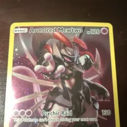 Pokemon Armored Mewtwo SM228 SM Promo Holo Card Psychic Raid 120 HP English - Image 4