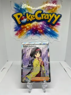 Erika's Invitation 196/165 SV: 151 Ultra Rare Full Art NM Pokemon TCG Trainer - Image 1