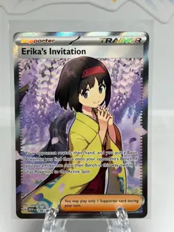 Erika's Invitation 196/165 SV: 151 Ultra Rare Full Art NM Pokemon TCG Trainer - Image 2