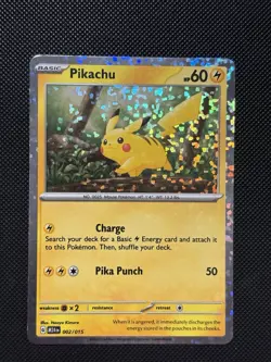 Pokemon 2024 Mcdonalds - Pikachu - 002/015 - Confetti Holo Rare - MINT - Image 2