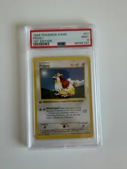 1999 Pokemon Pidgey Base Set 1st Edition Shadowless 57/102 PSA 9 - Image 1