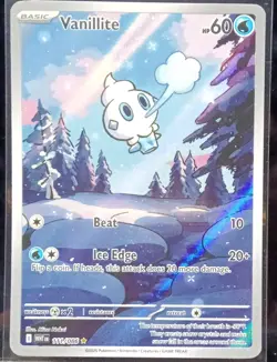 Nintendo Pokemon TCG Vanillite SV White Flare 111/086 Illustration Rare Holo - Image 1