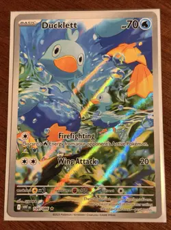 Pokemon TCG: Ducklett Illustration Rare 109/86 White Flare English - Image 1