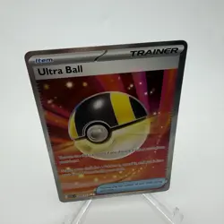 Pokemon Ultra Ball Trainer Item Full Art Ultra Rare Foil 264/217 ASC 2022 - Image 2