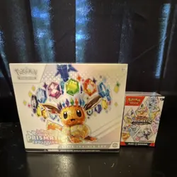 Pokemon TCG Prismatic Evolutions Elite Trainer Box + 6-Pack Booster Bundle - Image 1