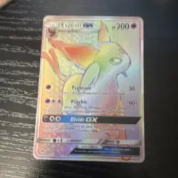 Pokemon Espeon GX Secret Rare Full Art Holo SM Base 152/149 200HP Psychic - Image 1