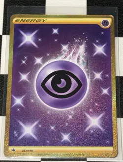 Pokemon Psychic Energy Secret Rare Holo 232/198 Sword & Shield Chilling Reign - Image 1