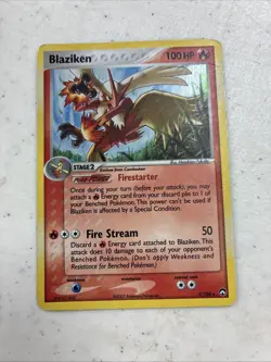 Pokemon TCG Blaziken EX Power Keepers Set 5/108 Holo Rare - Image 1
