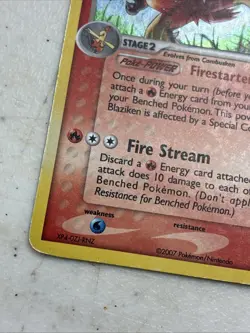 Pokemon TCG Blaziken EX Power Keepers Set 5/108 Holo Rare - Image 4