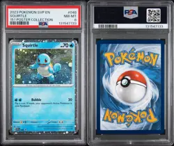 2023 POKEMON SVP EN-SV BLACK STAR PROMO 151 POSTER COLLECTION SQUIRTLE PSA 8 - Image 3