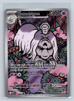 Houndstone 145/132 Illustration Rare Mega Evolution Pokemon NM - Image 1