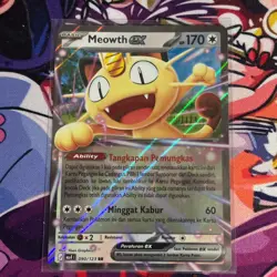 Meowth ex - 090/123 - Double Rare - Pokemon Void Blast (Indonesian) - Image 1