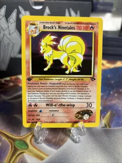 1st Edition Brock's Ninetales 3/132 - Gym Challenge - Holo - Pokemon - NM - Image 1