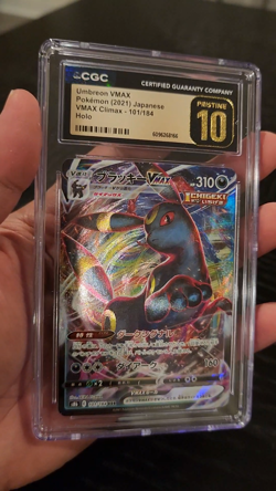UMBREON VMAX HOLO - CGC PRISTINE 10 - 2021 POKEMON JPN VMAX CLIMAX - #101/184 - Image 2