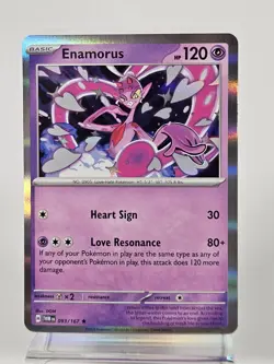 Pokemon Scarlet & Violet Twilight Masquerade ENAMORUS 093/167 Holo Rare - Image 1